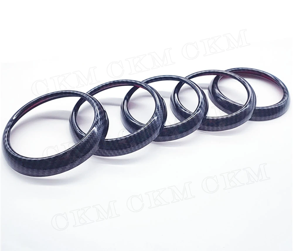ABS Carbon Look Air Conditioning Vent Decorative Ring Car Accessories for Mercedes Benz CLA GLA  Class W117 X156