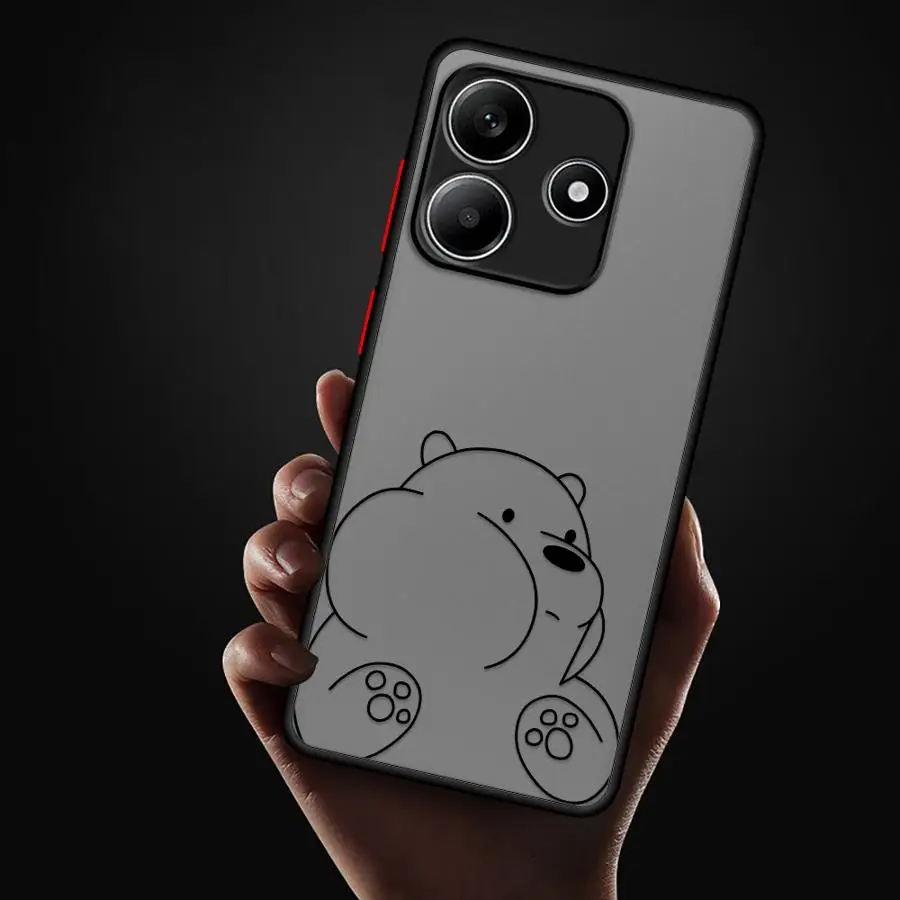 Capa de telefone para redmi a4 13c 10 14c k40 pro 12c 9 a1 a2 plus tpu capa fofa de desenho animado urso