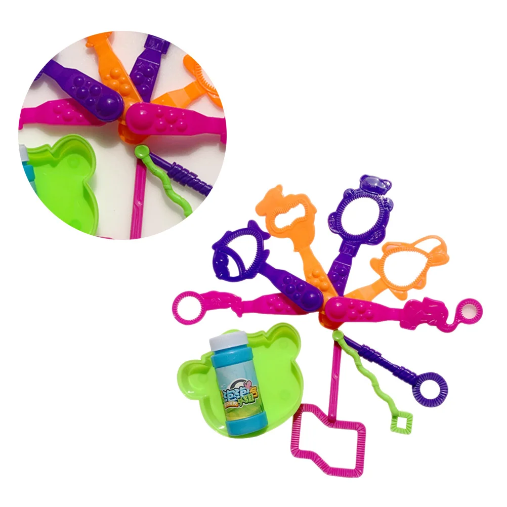 11 pezzi per bambini che soffiano set di bolle kit leggero per creare bolle a forma di animale dei cartoni animati per intrattenimento per bambini ragazzi ragazze