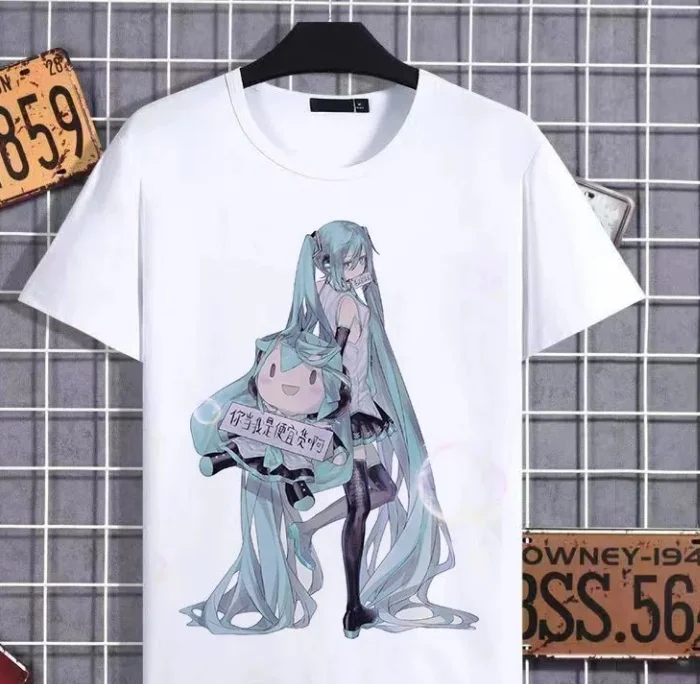 

Hatsune Miku Series 2026 Hatsune Miku Versatile Teen Unisex 3D Casual Crew Neck Short Sleeve T-Shirt