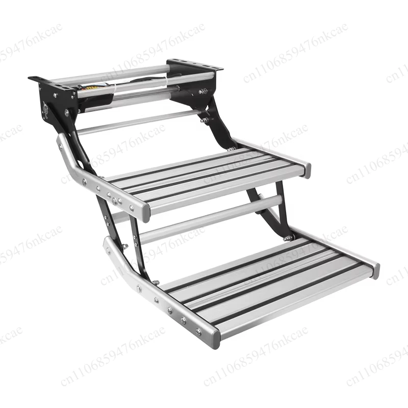 RV electric two steps with led lights thickened aluminum alloy camper stairs