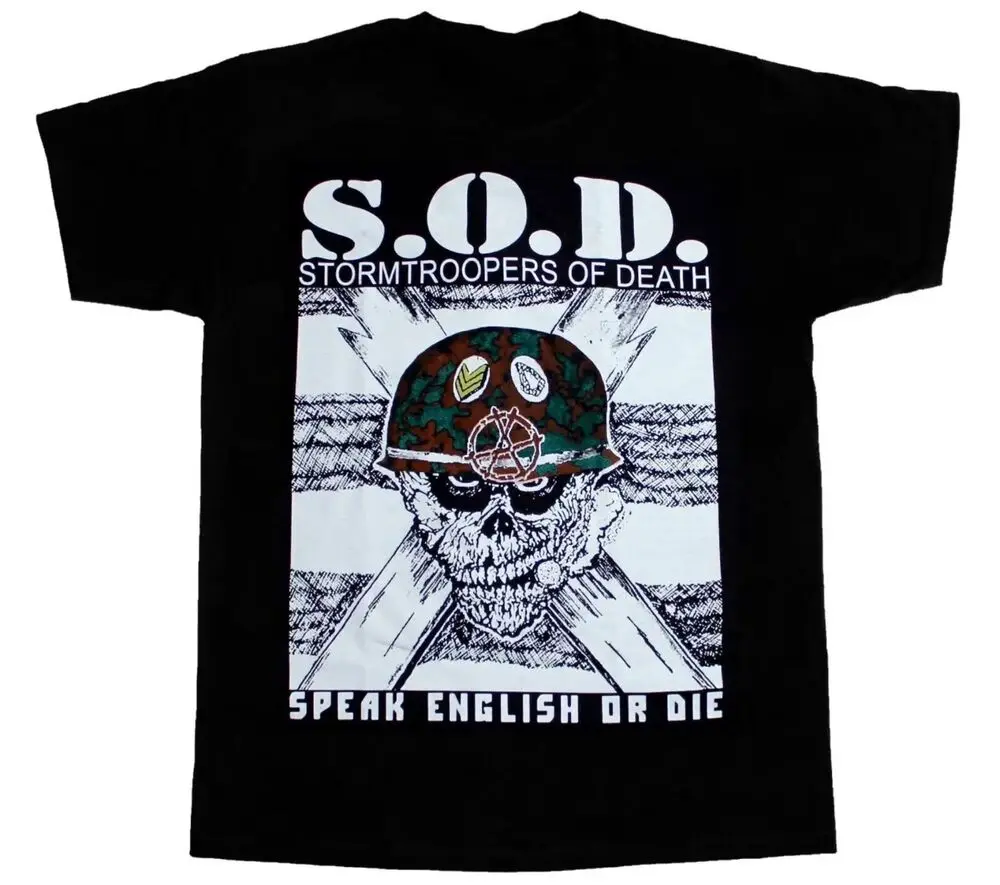 Rare S.O.D. Stormtroopers of Death Band Black All Size Unisex T-Shirt