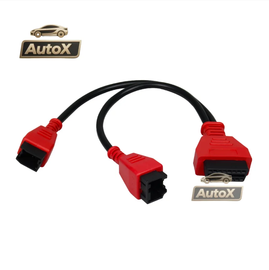 OBD2 Cable for FIAT for ALFA ROMEO OBD 12+8 SGW Bypass Adapter Lead Cable for Chrysler 12 8 Adapter Cable Works for LAUNCH X431
