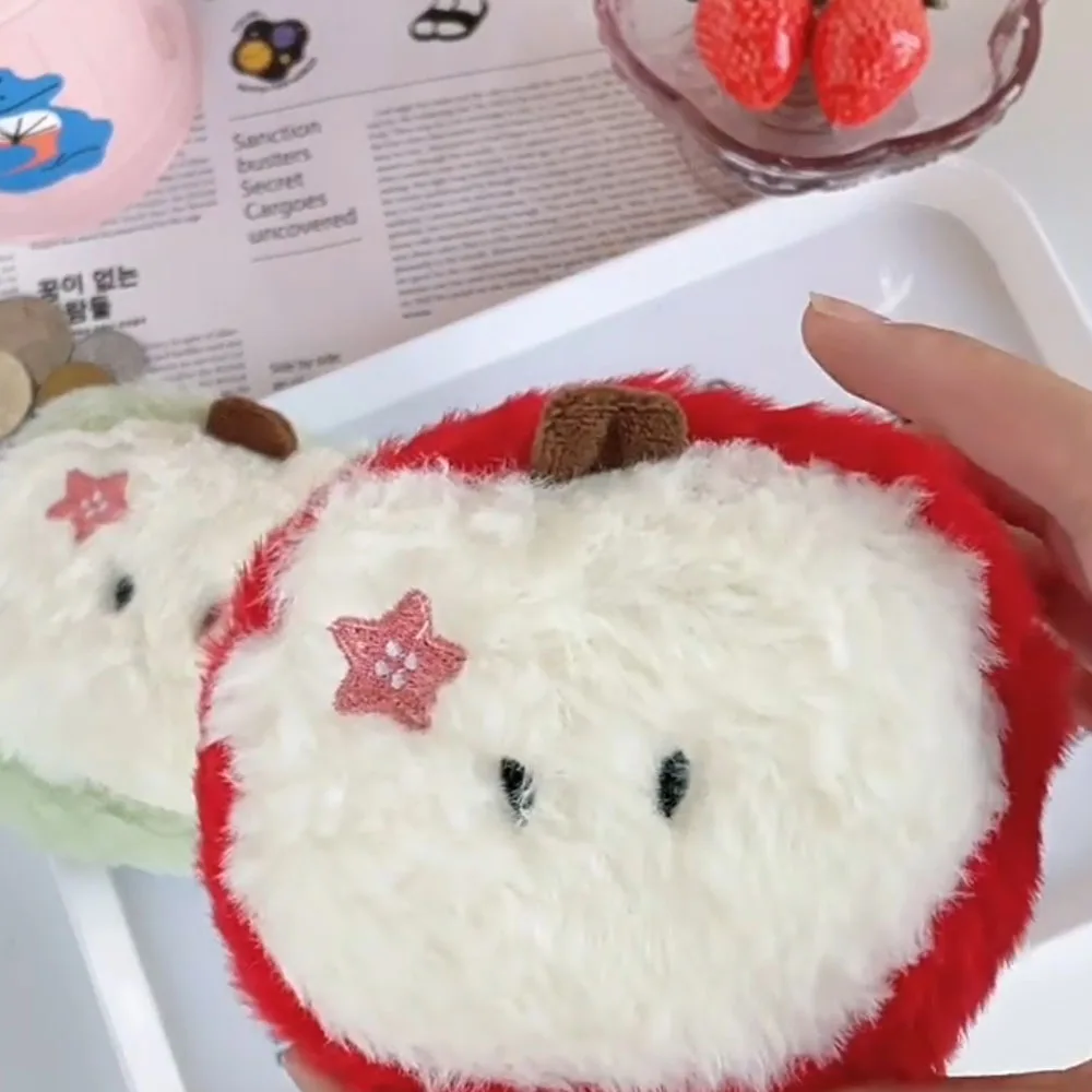 

1 шт. Kawaii мини-фруктовый плюшевый кошелек для монет Apple Girl, милый плюшевый кошелек для монет, груша, сумка для хранения ключей, детские праздничные подарки для рождественской вечеринки