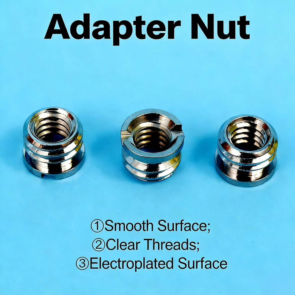5pcs Camera Screw Nut 1/4 To 3/8 Inch Convert Standard Adapter Quick Release Screws for Tripod Mount Monopod DSLR Accessories