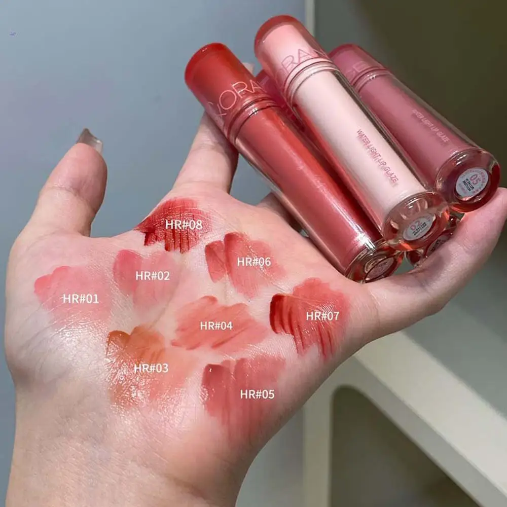 Pink Mirror Crystal Lip Gloss Makeup Water Glass Lip Jelly Lip Glaze Lips Moisturizing Plumping Tint Beauty Waterproof Lips B5M3