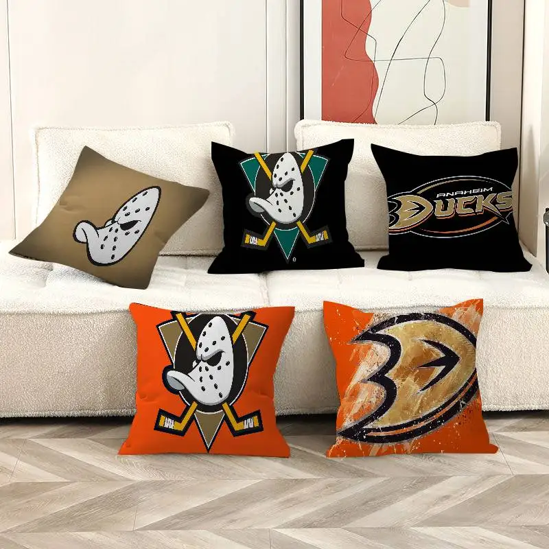 A-Anaheim D-Ducks Pillow Gift Home Office Decoration Bedroom Sofa Car Cushion Cover Case 45x45