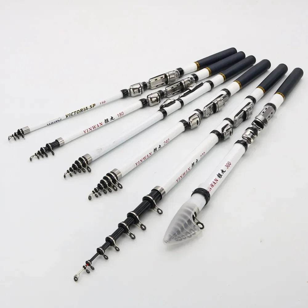 JOSBY Carbon Fiber Spinning Fishing Rod Telescopic Mini Pole 3M 2.7M 2.4M 2.1M 1.8M 1.5M Fish Gear Tackle High Quality