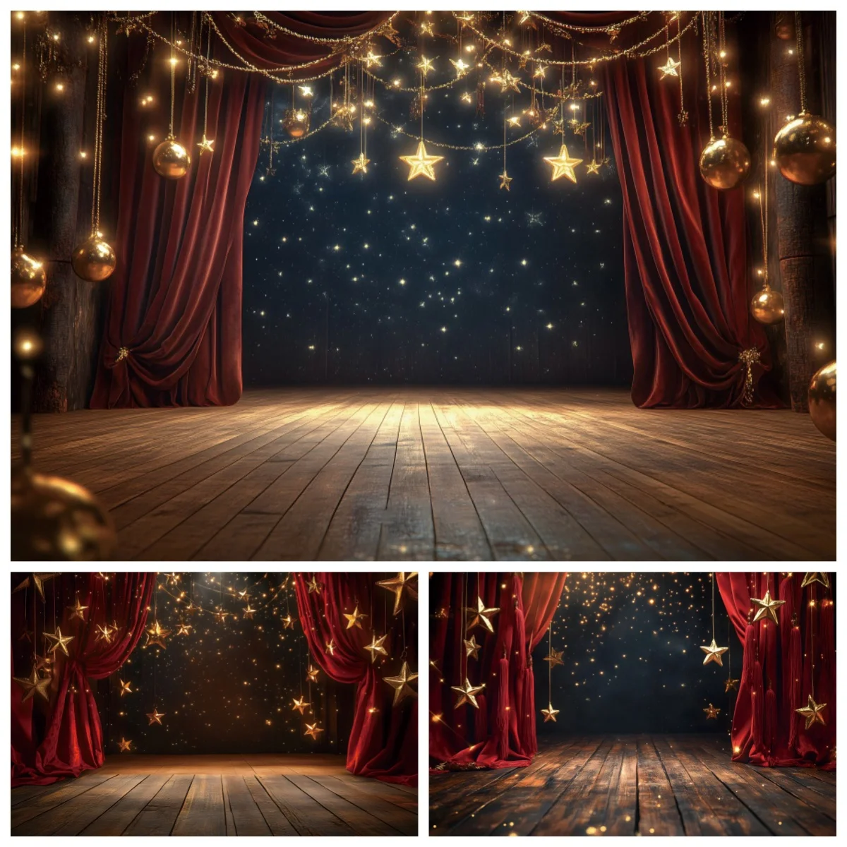 

Red Curtain Stage Light Circus Tent Photography Backdrop Kids Birthday Party Decor Baby Shower Photo Backgrounds Photozone Props