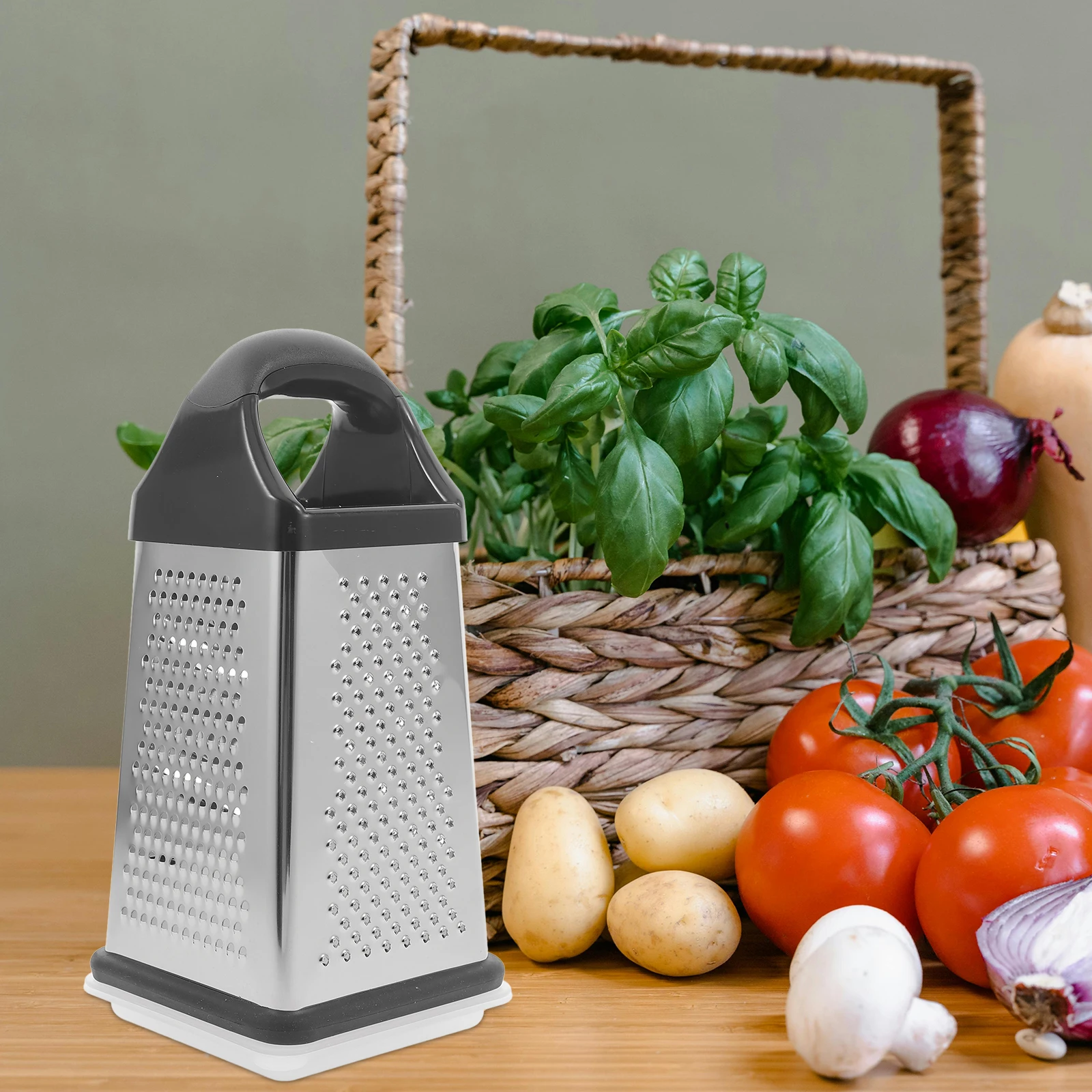 

Stainless Steel Veggie Chopper Stainless Steel Grater Kitchen Tool Vegetable Handle Strong Resistance