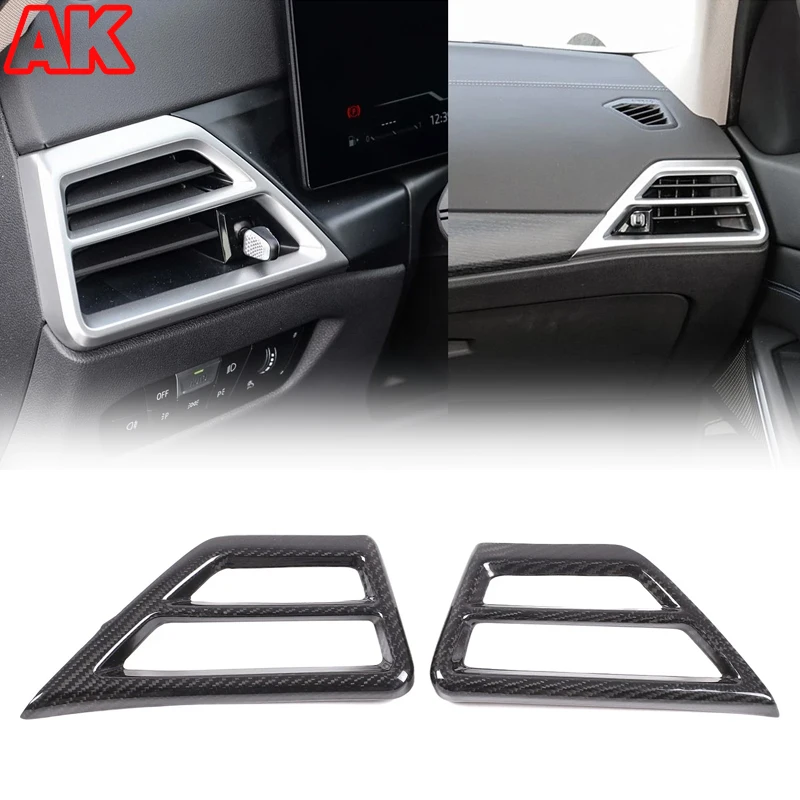 

Для BMW 2 3 4 серии G42 G20 G22 G23 G26 M2 G87 M3 G80 G81 M4 G82 G83 2025+ Рамка центральной консоли из настоящего углеродного волокна, боковое вентиляционное отверстие