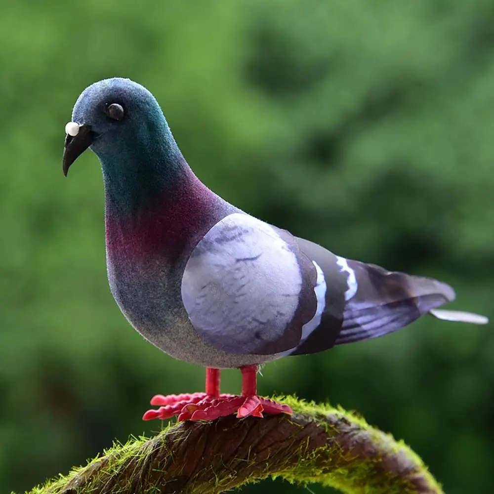 1/2PCS Handicraft Home Decoration Photography Props Artificial Birds Dove Model Simulation Grey Pigeon Imitation Animal