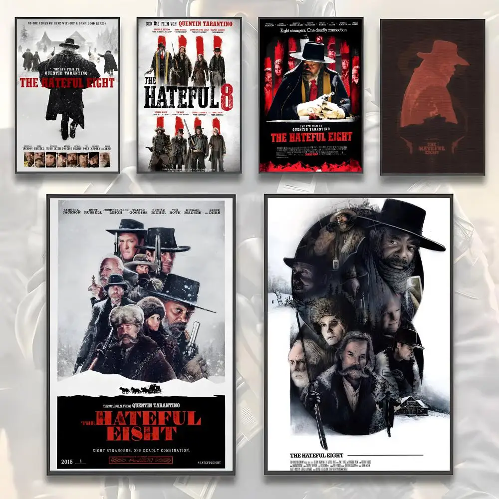 Shooter Western film T-The Hateful Eight Poster Home Living Bed Room Bar Hallway Sticky Wall Art Printing Aesthetic Decor