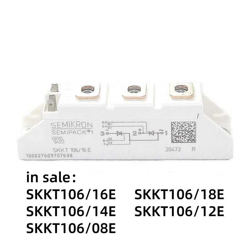 SKKT106/16E   SKKT106/18E  SKKT106/14E   SKKT106/12E  SKKT106/08E  Thyristor module IGBT module