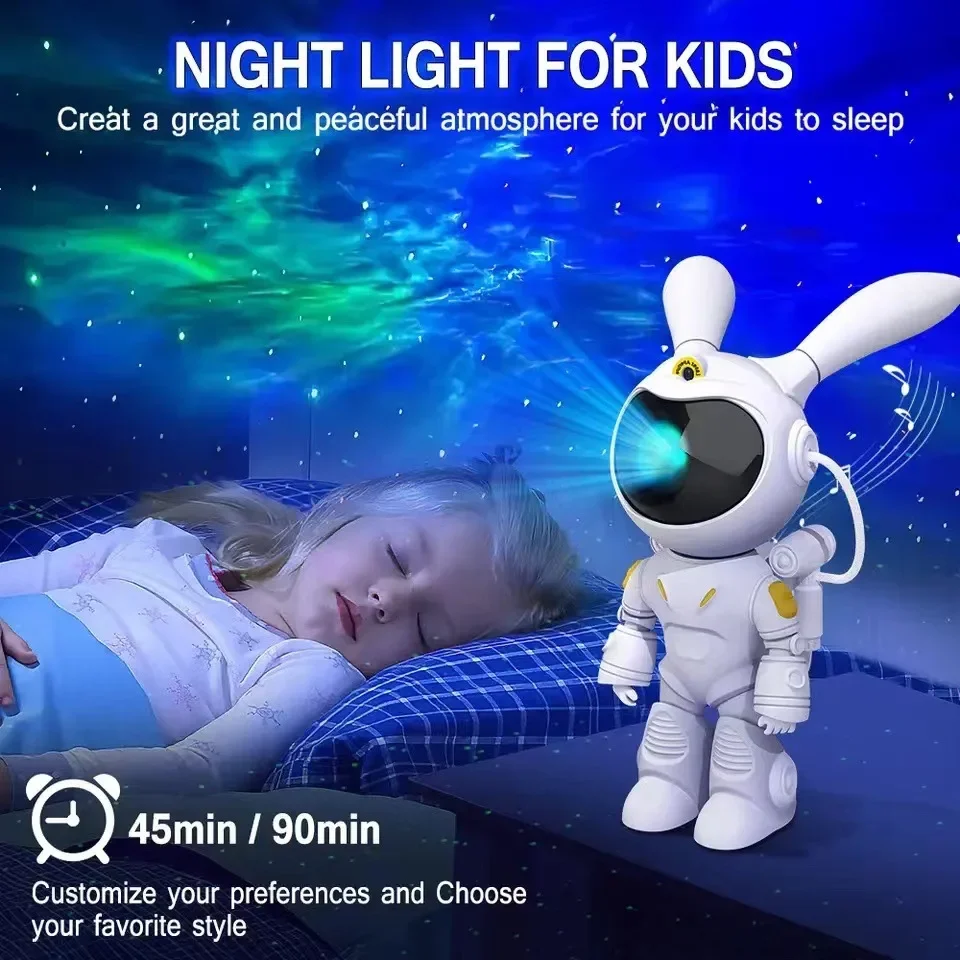 Xiaomi Astronaut Galaxy Star Projector LED Night Light Space Table Lamp With Bluetooth Speaker For Bedroom Decor Children Gift