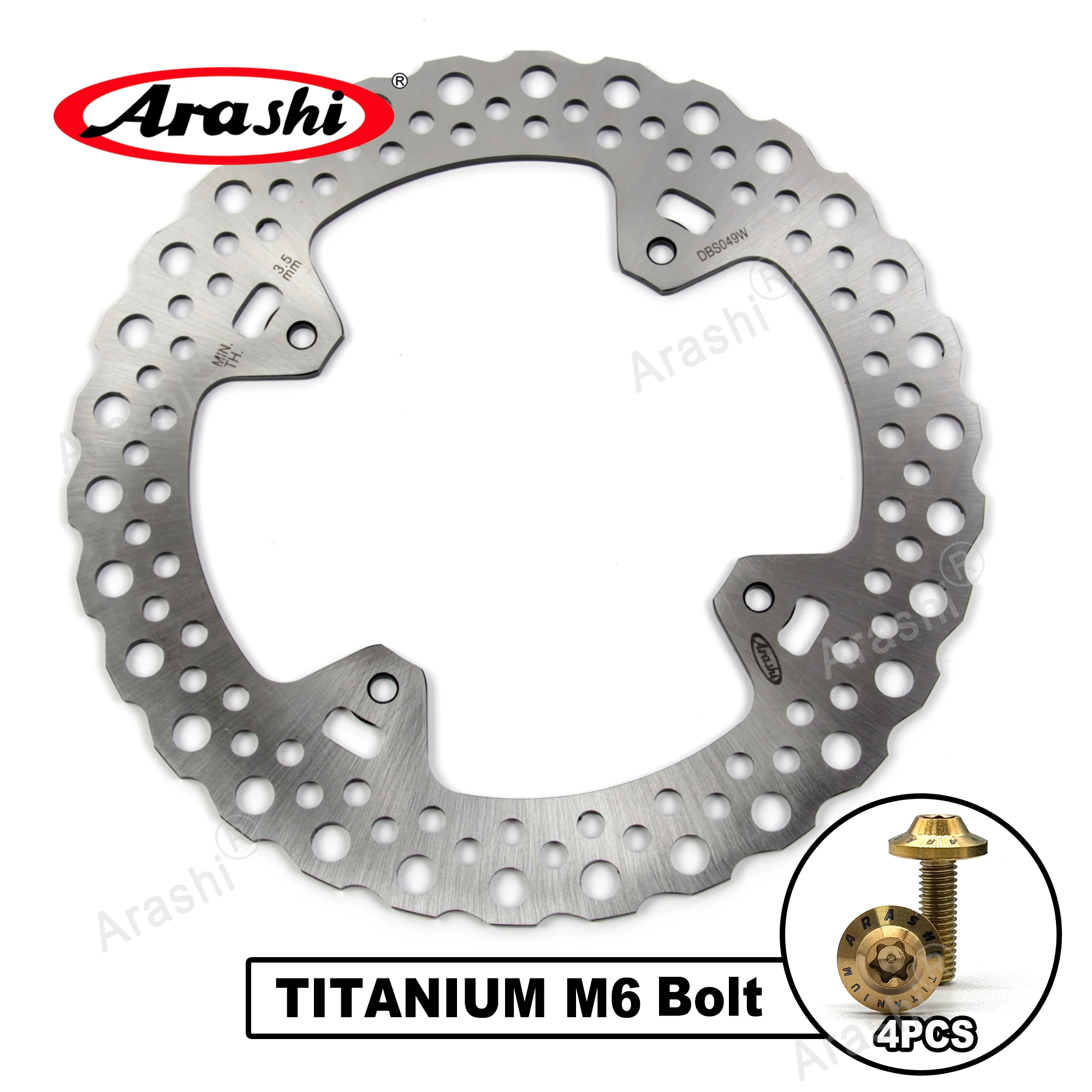 Arashi For HONDA-HM CRE F 250 2004-2009 CNC Rear Brake Disc Rotor CRE-F CREF CRE250F CRE250 F 2004 2005 2006 2007 2008 2009