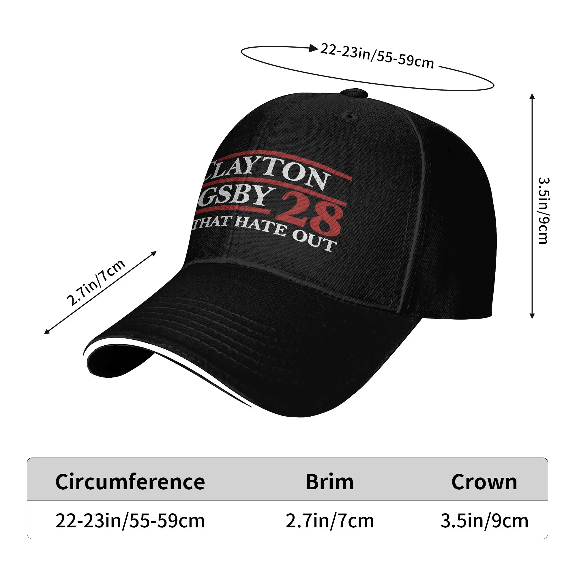 Summer Casual Baseball Cap Clayton Bigsby For President 2028 Trucker Hat For Female Male Sun Visor  Design Baseball Caps