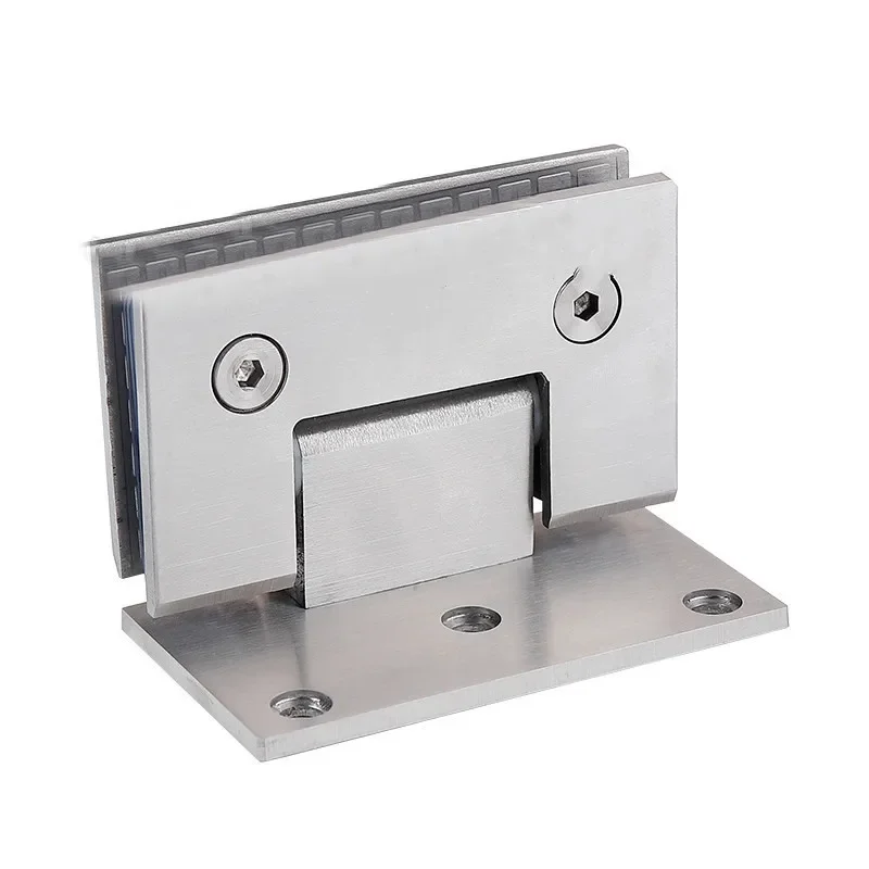 304 Stainless Steel 90 Degree Solid Bathroom Clip Shower Room Glass Door Clip 90 Side Bathroom Hinge Hinge