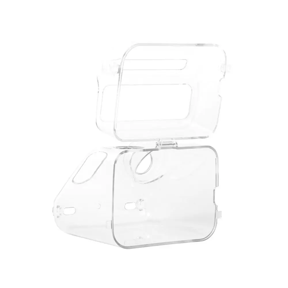 Transparent Instant Camera Case PC Shock Resistant Crystal Protective Shell Snap Closure Precise Cutouts for Polarized Go 3