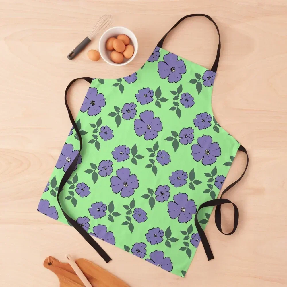

Lilacs party Apron Dress Funny Trim Cloth For Cooking Apron