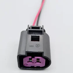 shhworldsea 2 Pin 3.5mm Alternator Wiring Plug Pigtail Cable For VW Jetta Golf GTI MK4 Beetle Seat 1J0 973 772 1J0973772