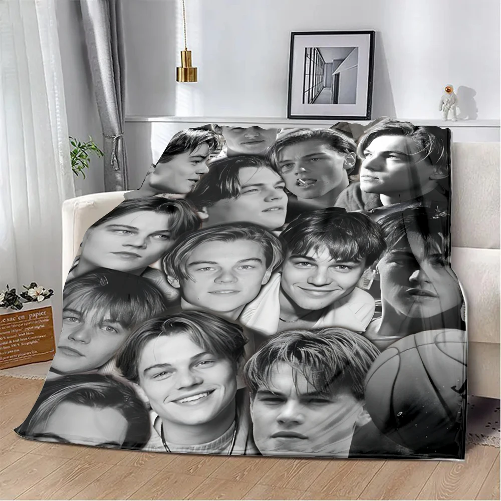 Titanic Leonardo DiCaprio Printed Blanket Picnic Blankets Warm Blanket Soft and Comfortable Blanket Home Travel Birthday Gift