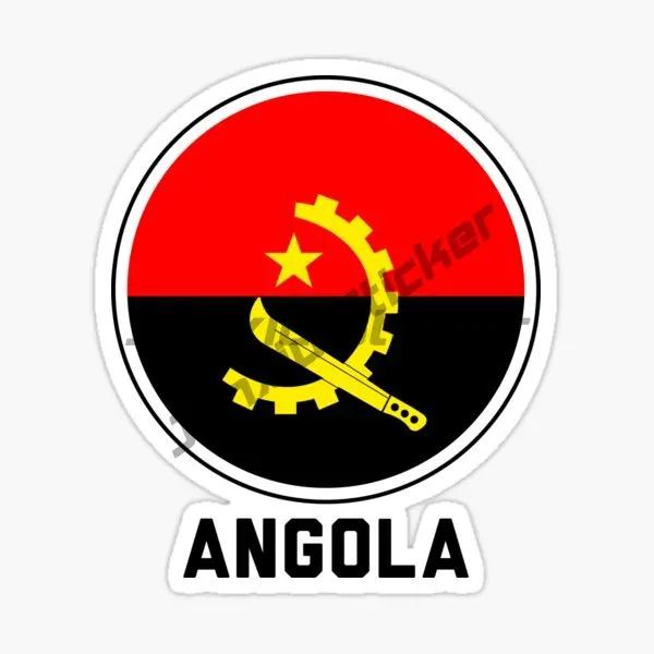 

ANGOLA Flag Vinyl Self-adhesive Sticker ANGOLA Map Window Car Stickers Laptop Wall Accessories