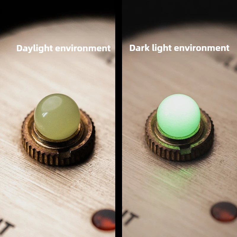 LAUTIE BIT05 mécanique métal EDC Fidget Gyro bricolage accessoires verre saphir entretoise 5mm perle accessoires modifiés