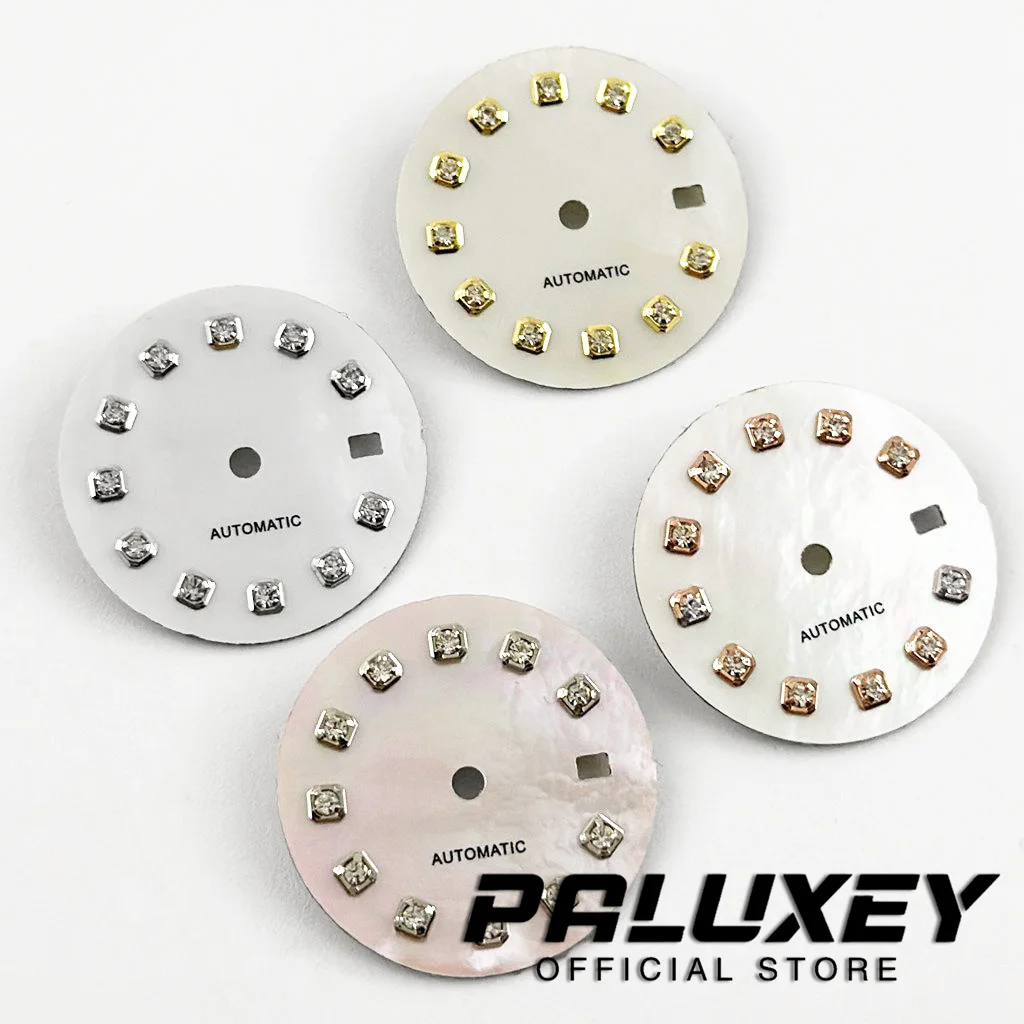 NH05 20.5mm Silver Gold Rose Gold Watch Dial Diamond Index for NH05 NH06 Movement Watch Faces Replacement Parts