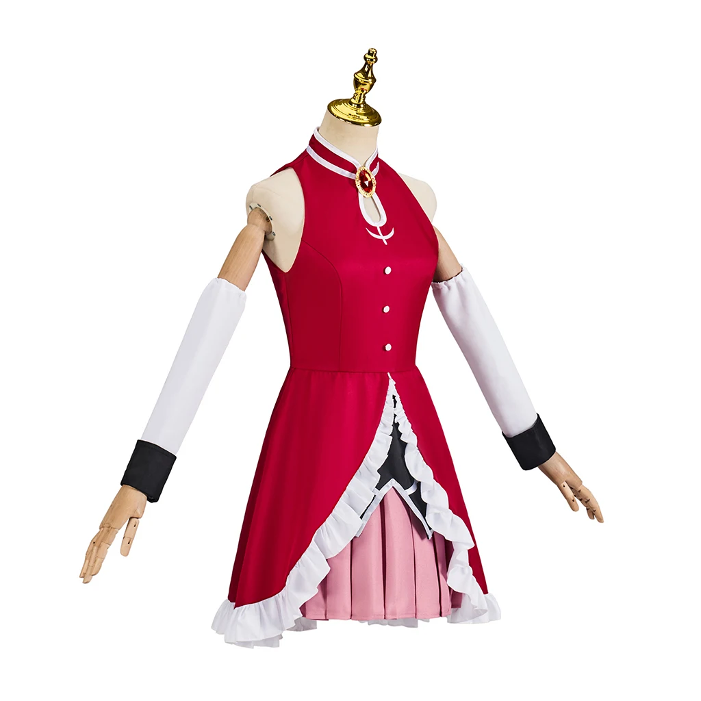 Sakura Kyoko Cosplay Anime Magical Girl Cosplay Red Girl Uniform Cosplay Battle Dress Sakura Kyoko Suit Girl Halloween Costume