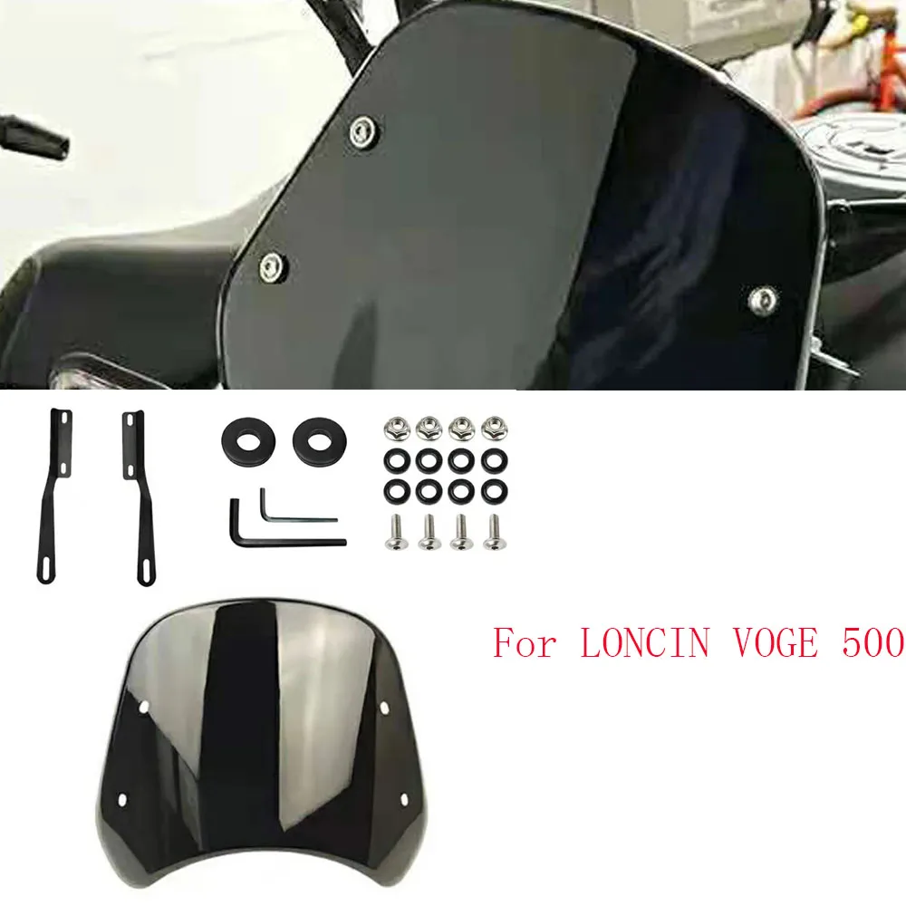 Motorcycle VOGE 500 AC Windshield Wind Shield Protection For LONCIN VOGE 500AC New