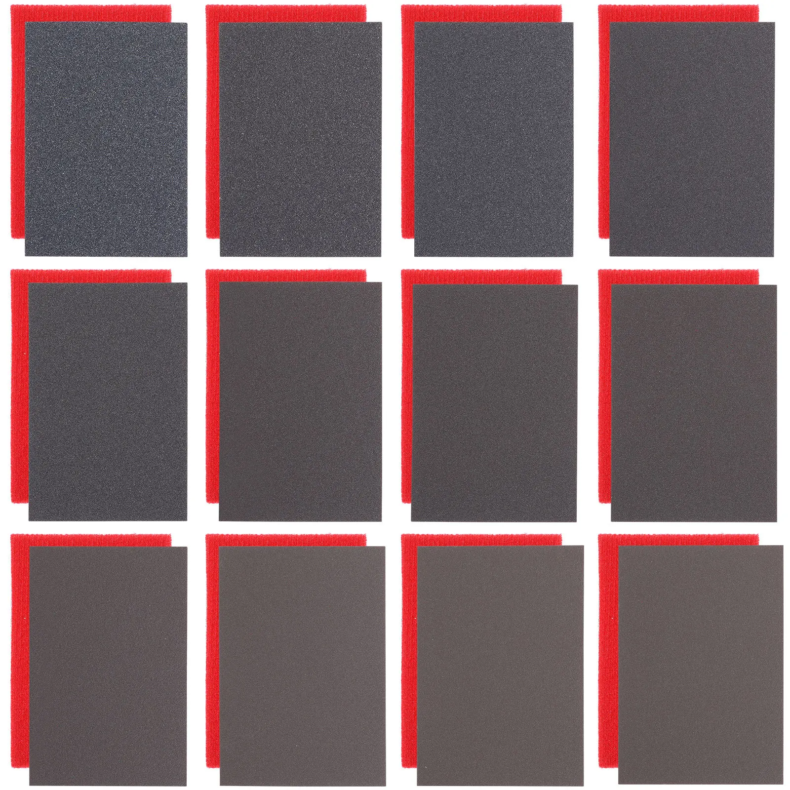 

24Pcs Backing Sandpaper Sponge Assorted Grits Flexible Hand Sanding Block Wood Metal Plastic Automotive Wet Dry Polishing Pads