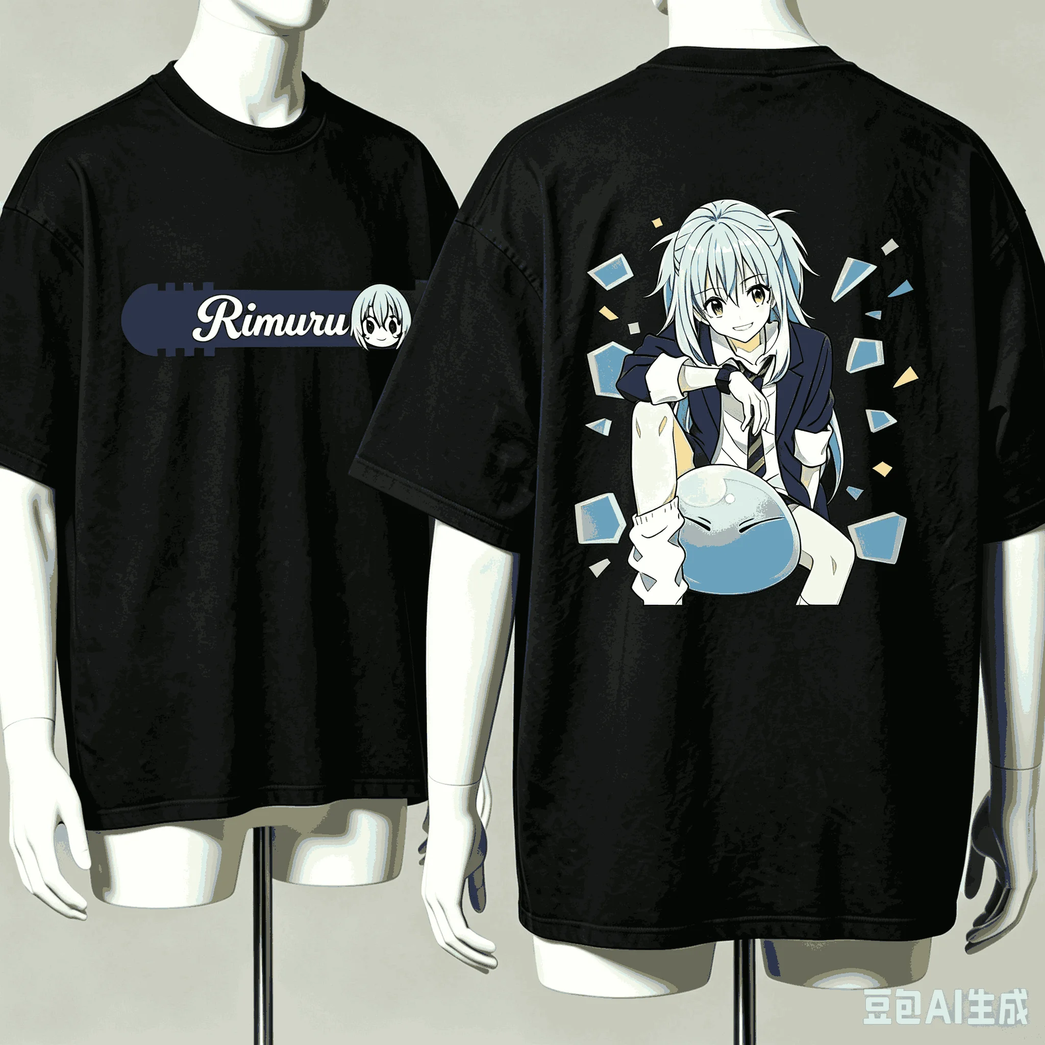 Slime Rimuru Anime Lover T-shirt Harajuku Cotton New Model High Street Retro Fashion Oversized Unisex hot product Comfortable