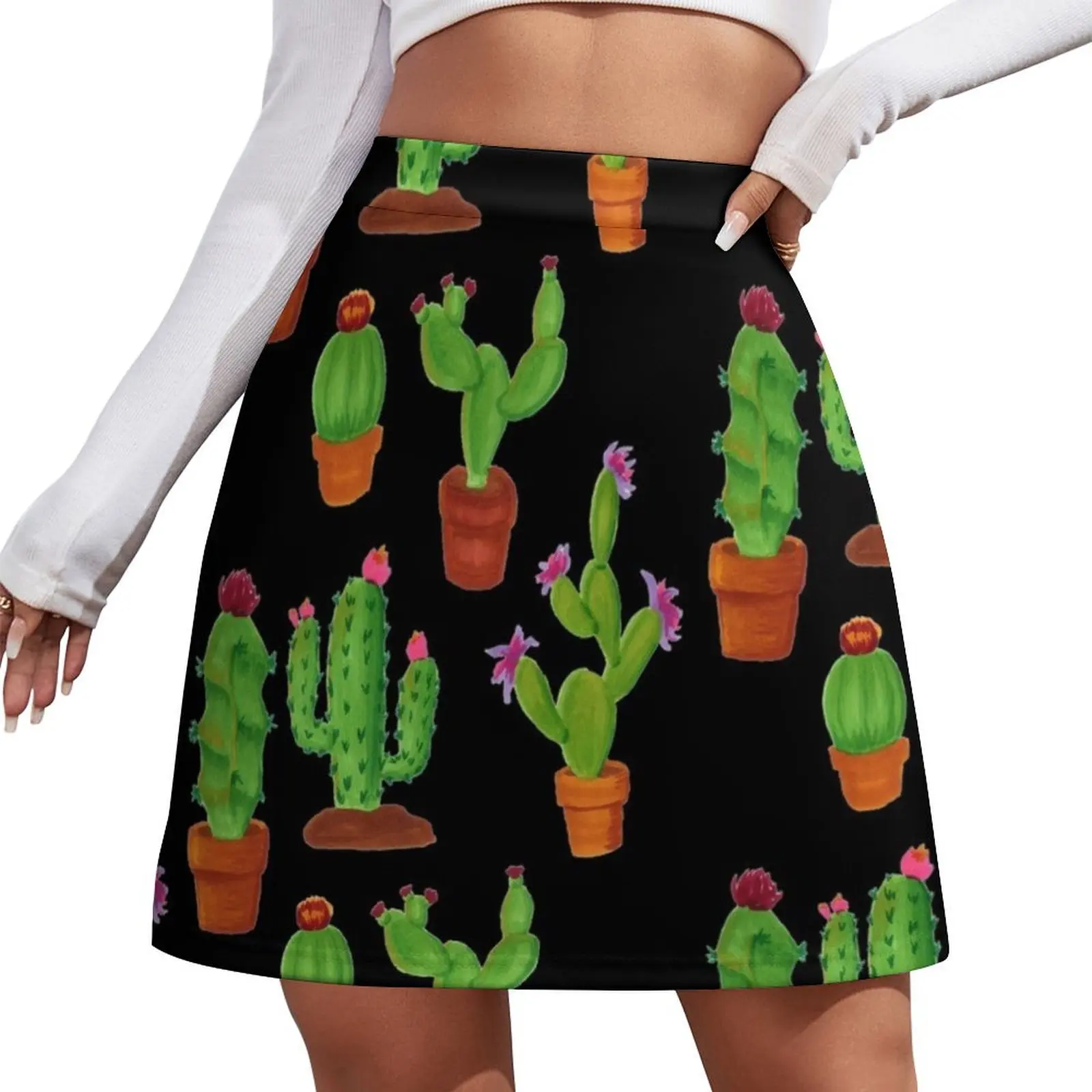 

Cactus Sticker Pack - Barrel, Prickly Pear, Saguaro Cactus, Flower, Succulent, Cacti Mini Skirt summer clothes Mini Skirt