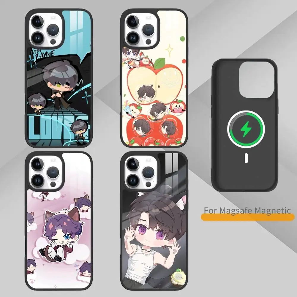 

L-Love And Deepspace Phone Case For iPhone 17,16,15,14,13,Pro,Max,Plus,Magnetic For Magsafe Wireless Charging