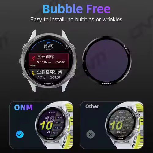 Screen Protector for Garmin Forerunner 970 570 965 265 265S 42mm 47mm, Full Cover Anti-scratch Protective Film (NOT Glass) - Image 6