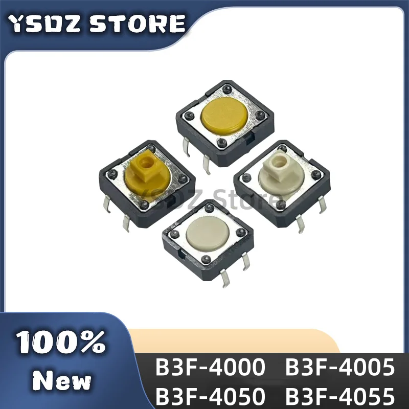 100PCS/LOT Authentic Original Omron Tactile Switch Push-button Microswitches B3F-4000 B3F-4005 B3F-4050 B3F-4055