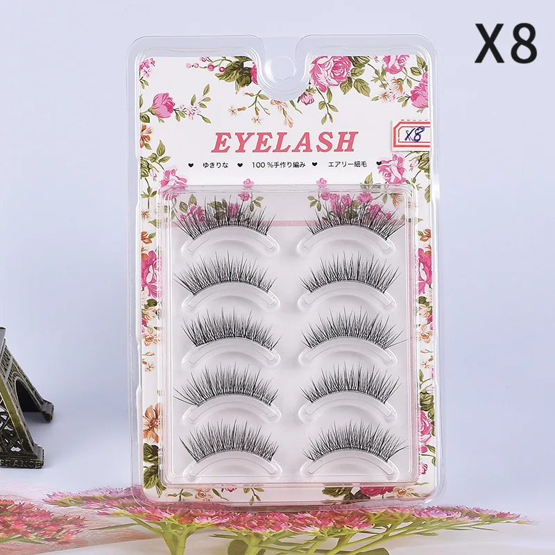 Netred Recommended False Eyelashes Natural Artificial Eyelashes Fairy Hair Cos Little Devil Grafted Fish Tail Segment Eyelashes