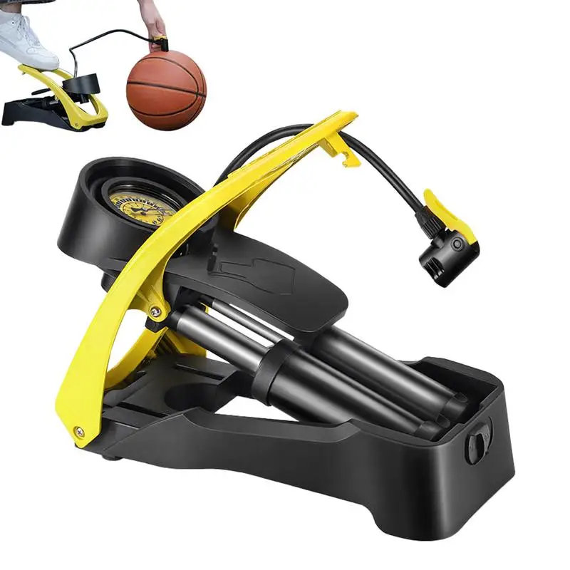 

Foot Pump For Inflatables Bicycle Floor Pump Portable Foot Operated Pump For Exercise Ball Air Pump For Float Beach Ball Water