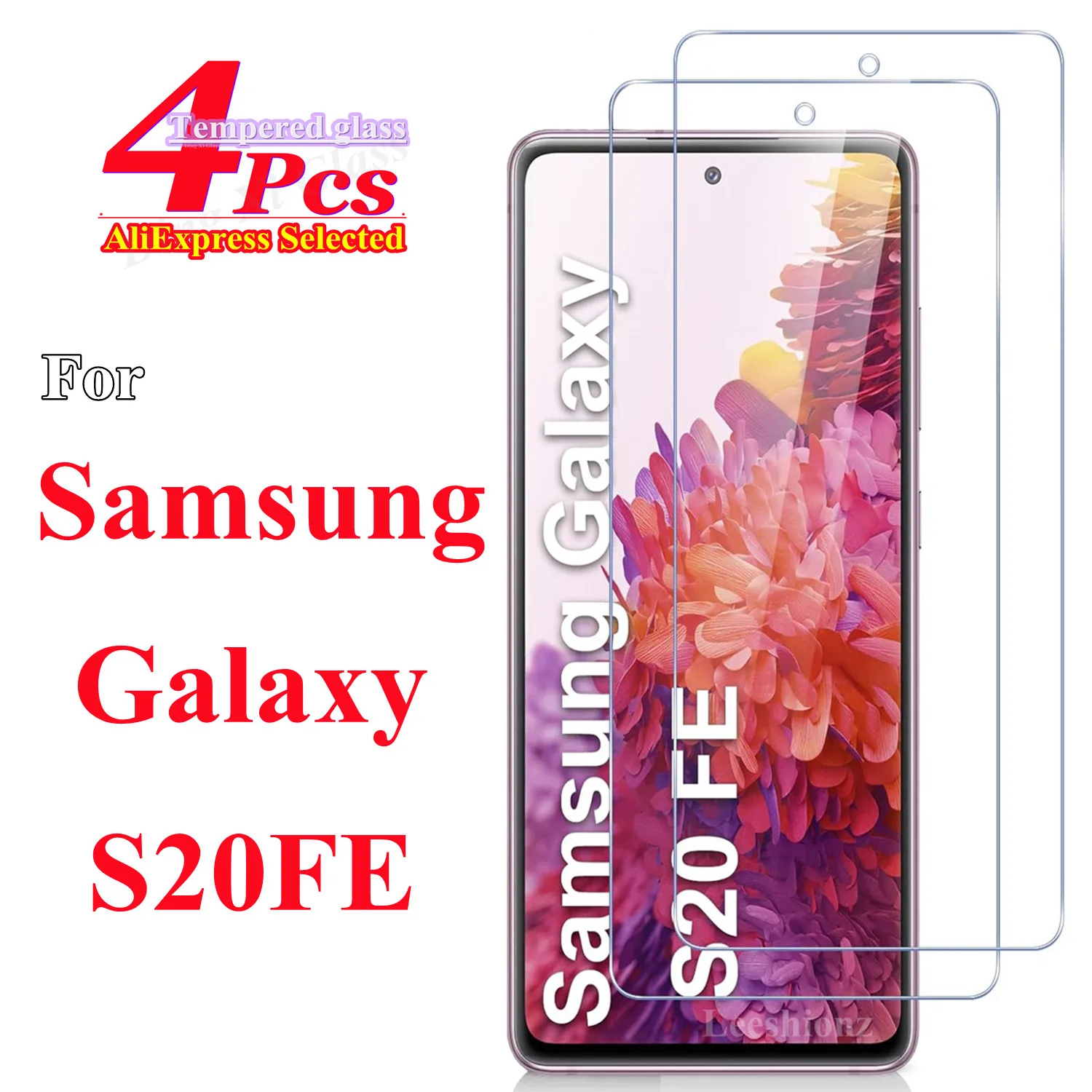 2/4Pcs Screen Protector Glass For Samsung Galaxy S20 FE 4G/5G  G780 G781 Phone Tempered Glass Film