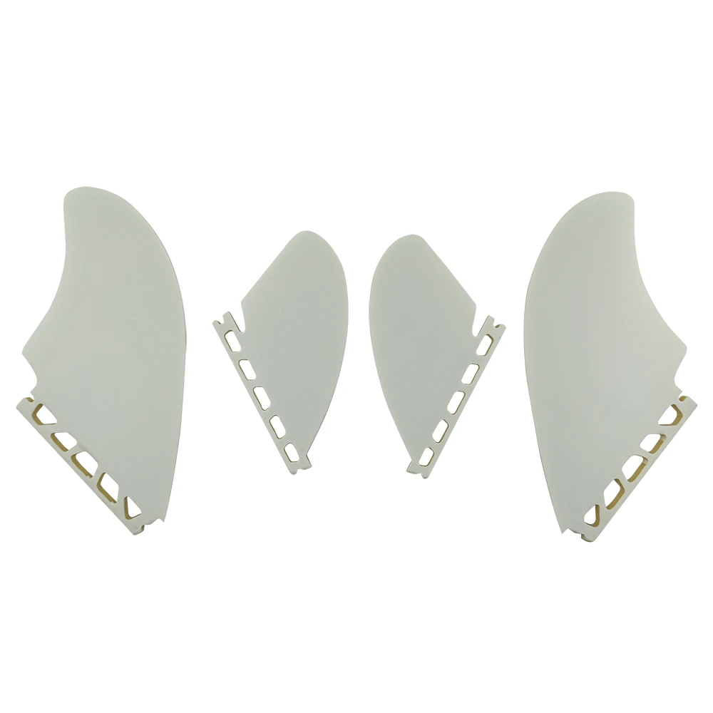 UPSURF Fiberglass Quad Surf Fins FUTURE Single Tabs Twin Keel Fins + Twin Rear Fins Funboard Surfboard Stabilizer Surfing Access