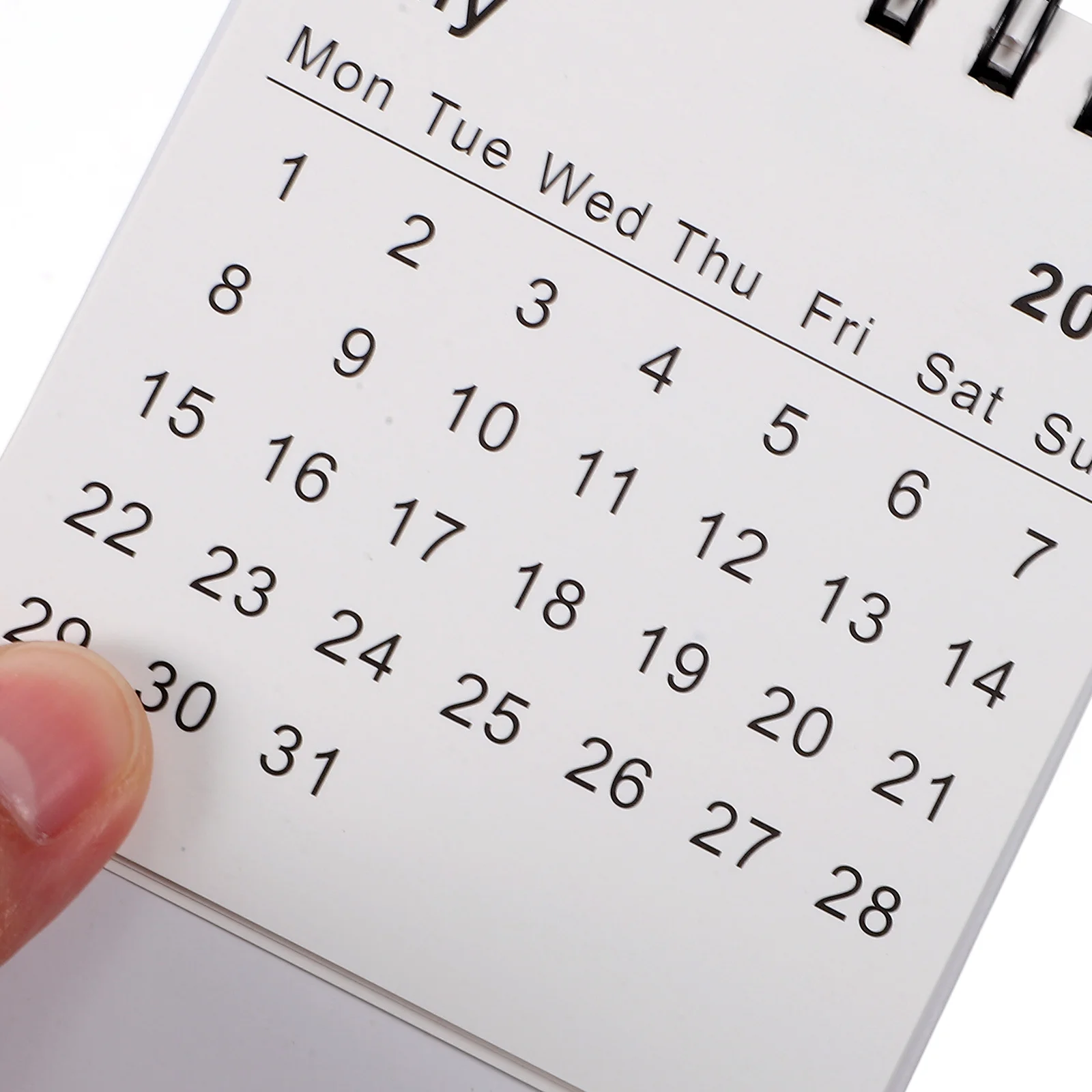 Calendar Board Mini Table Calender Home Desk Decorative 2024 Standing Planner Halloween Office