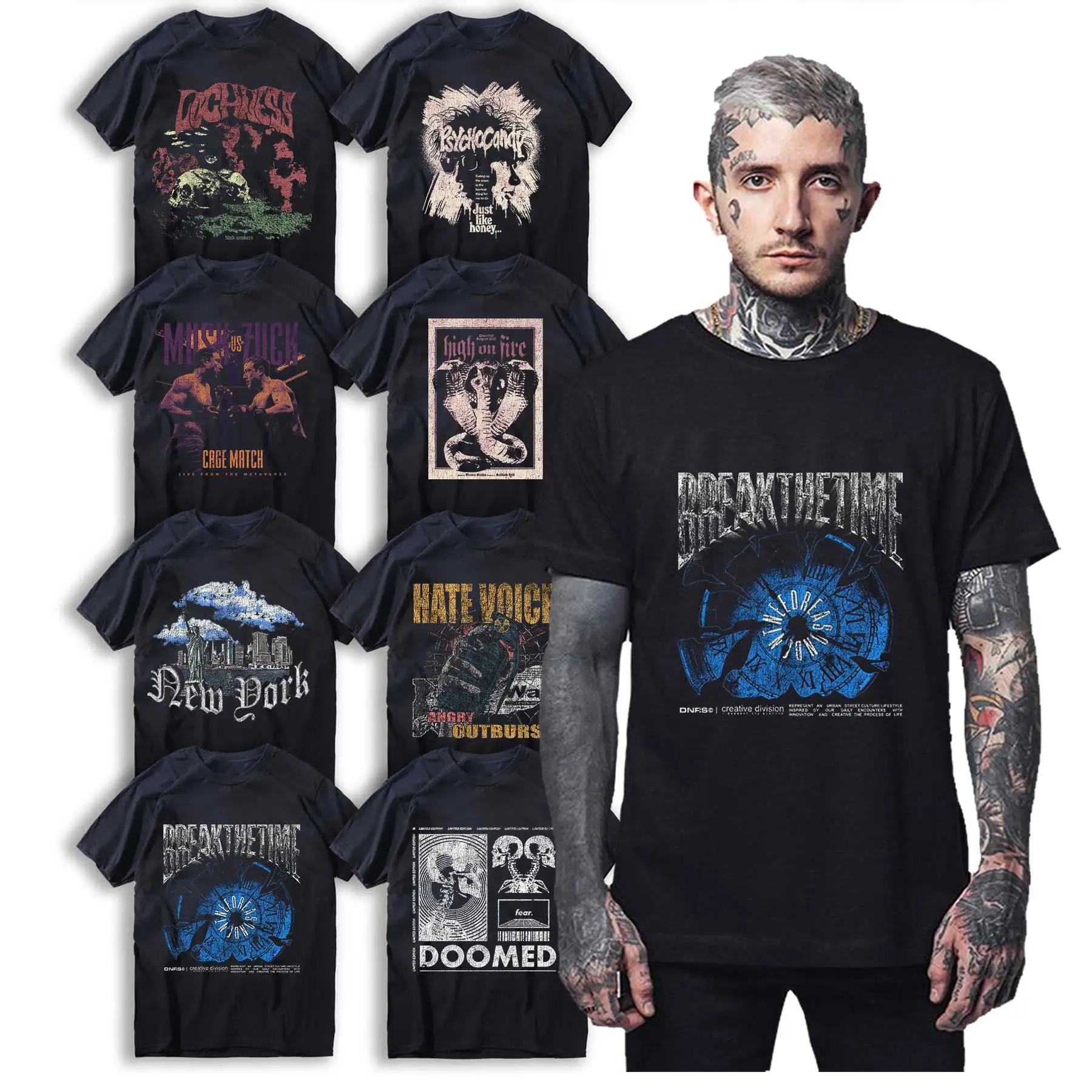 

Cotton Big Size streetwear print Graphic Unisex T Shirt cool cotton men T-Shirt short sleeve loose Tee Shirt For Men btgP150T