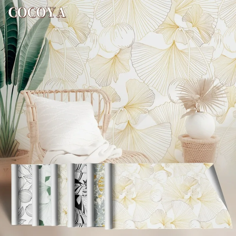 

Обои с цветочным рисунком, самоклеящаяся контактная бумага, водонепроницаемые обои для украшения стен гостиной, ремонт