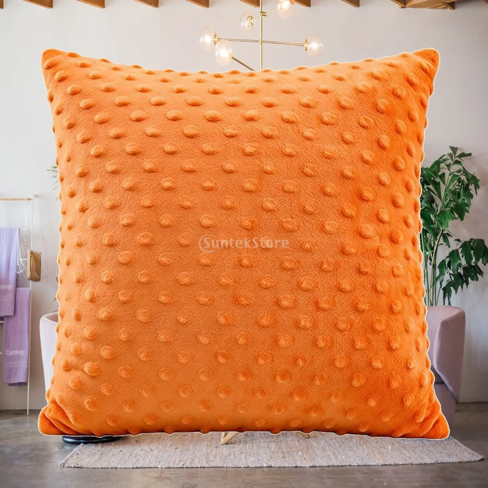Vibrating Cushion Textured Surface Hug Pillow with PP Cotton Filling Positioning Pad with Stitched Edges Soft for Sofa, Bed