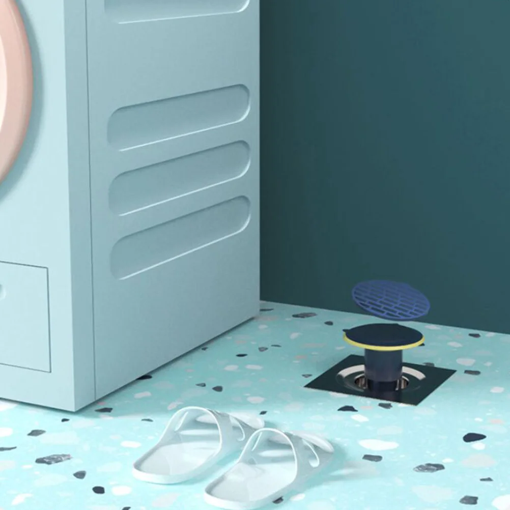 4pcs Odor Proof Core Sewer Backflow Preventer Sealing Abs Tpr Floor Drain Leak Preventer Set