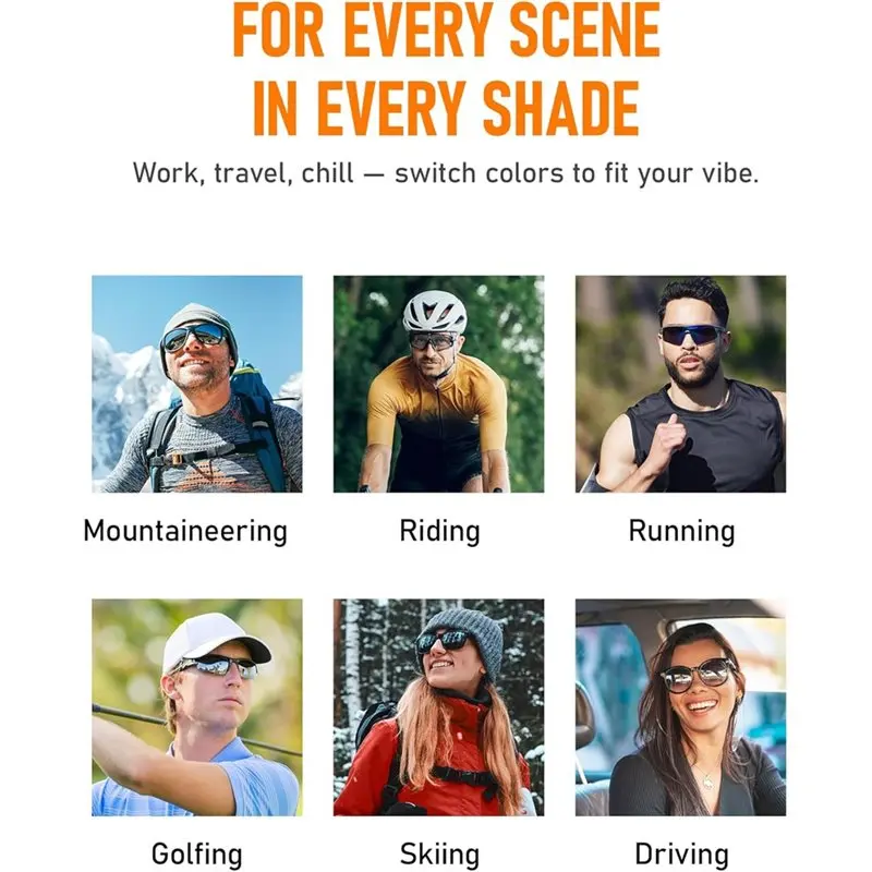 Cordón para el cuello TEXU para Ray-Ban Meta y Oakley Meta - Paquete de 5 correas antideslizantes para gafas, ajustables para deportes, viajes y uso diario
