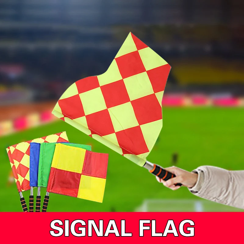 World Soccer Referee Flag Fair Play Sports Match Football Linesman Europe Flags Referee Equipment