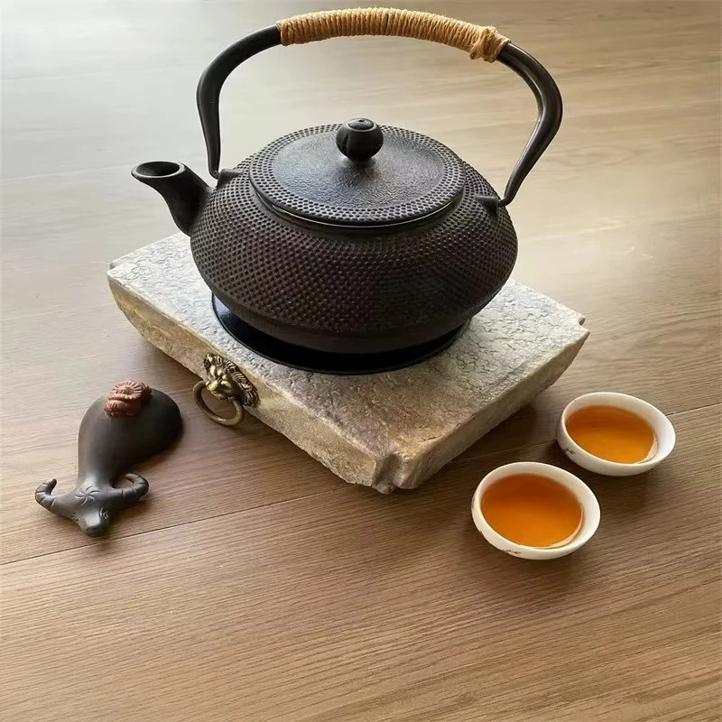 Factory Direct Compatible withNatural Stone Tea Tray Weathered Creative Shape Drainage Household Simple Tea Table for Living