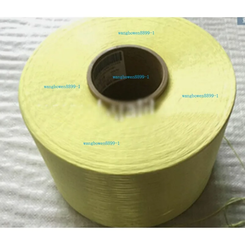 

5KG 1500D 1414 Aramid Fiber tow filament Yarn thread tape Yellow